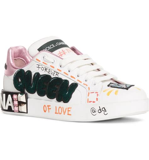 dolce and gabbana graffiti sneakers